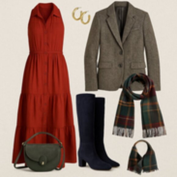 🍂 Sundance Rust-Red Maxi Dress – Size XL 🍂 - Picture 15 of 16